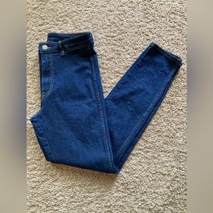 H&M &DENIM Skinny Coupe Moulante High Waist Ankle Length Jeans. Size 6.